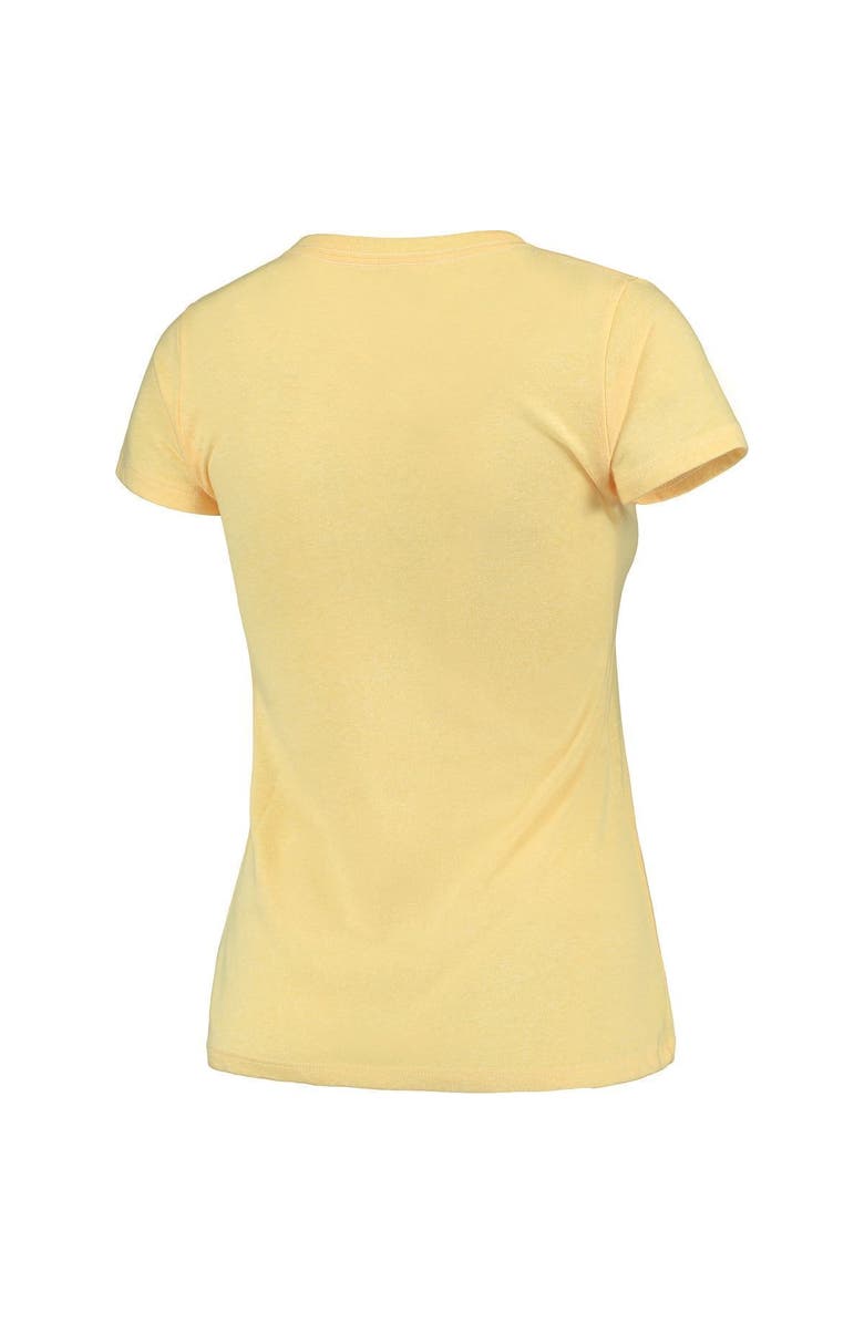 Retro Brand Women's Original Retro Brand Yellow Michigan Wolverines Tri-Blend Crew Neck T-Shirt, Alternate, color, 