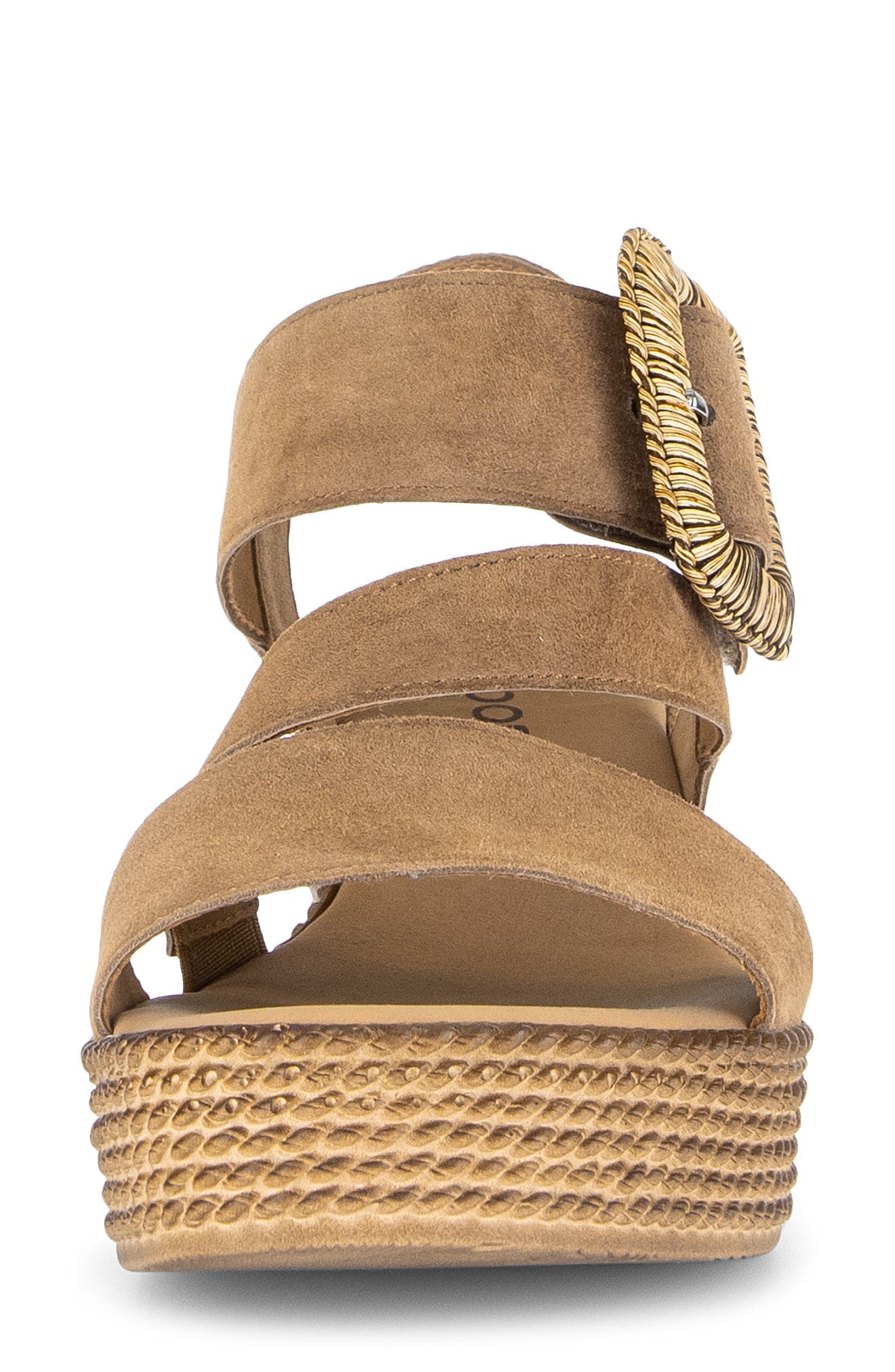 Gabor 84.771 Platform Wedge Sandal, Alternate, color, Peanut