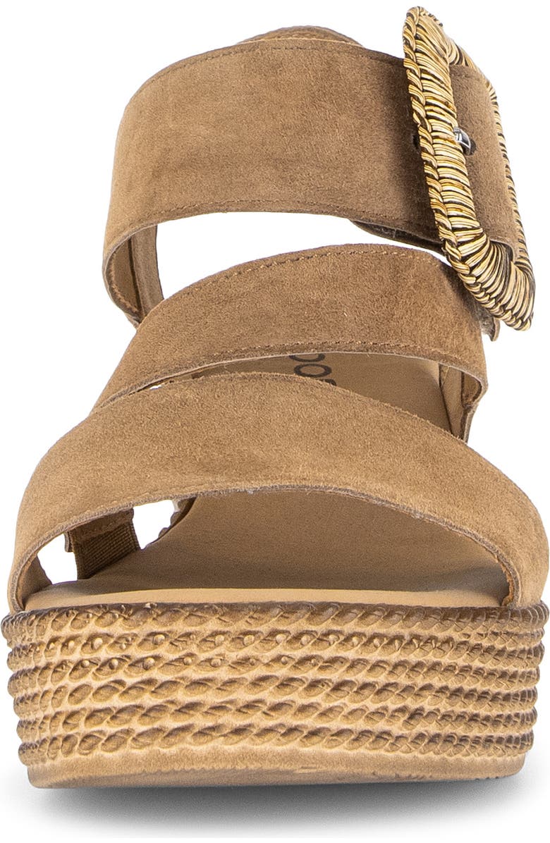 Gabor 84.771 Platform Wedge Sandal, Alternate, color, Peanut