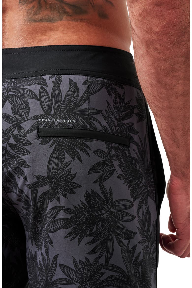 No Wake Zone Board Shorts, Alternate, color, BLACK