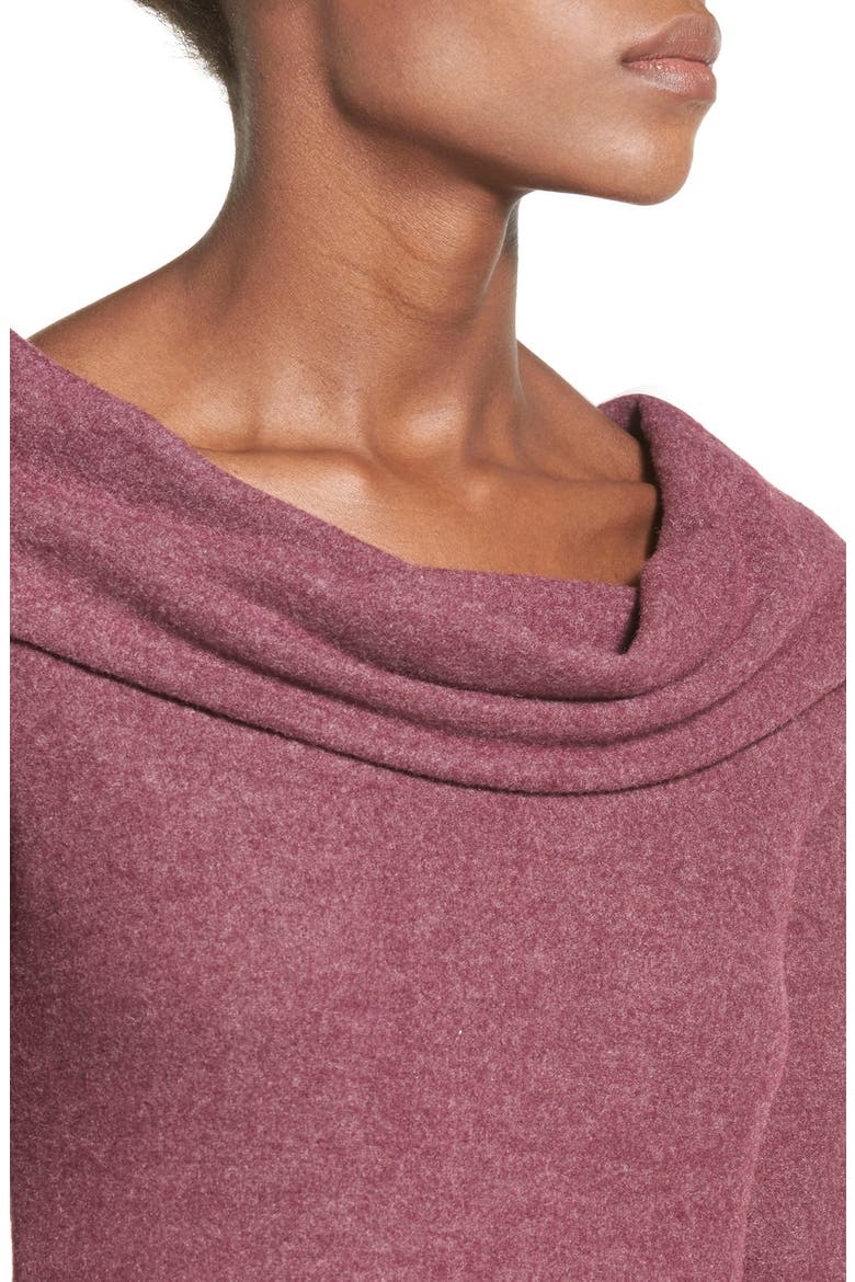 Cowl Neck Sweater Dress, Alternate, color, PURPLE