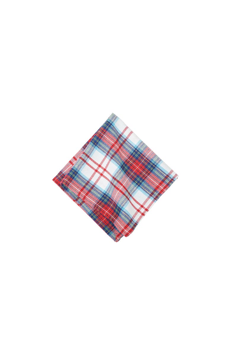 C&F Home Morris Plaid Red and Green Woven Napkin Set of 6, Main, color, Green