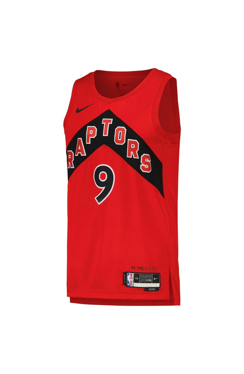 Nike Unisex Nike RJ Barrett Red Toronto Raptors Swingman Jersey - Icon Edition, Alternate, color, Red