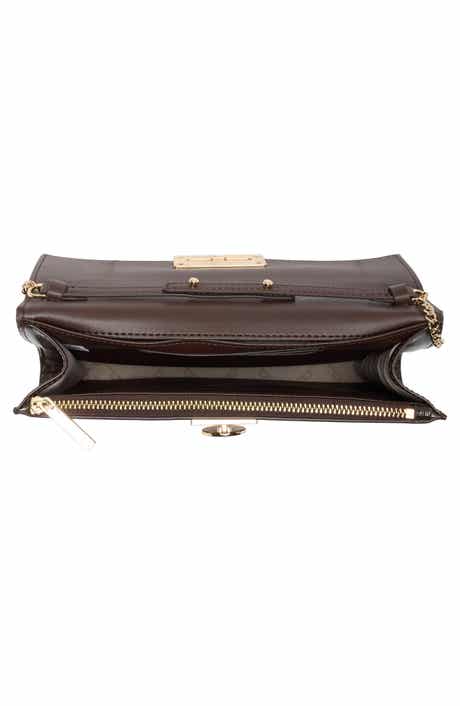 Parisa Faux Leather Flap Crossbody Bag