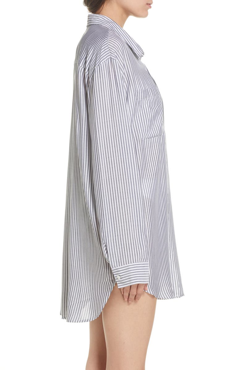 Something Navy Boyfriend Cover-Up Shirt, Alternate, color,