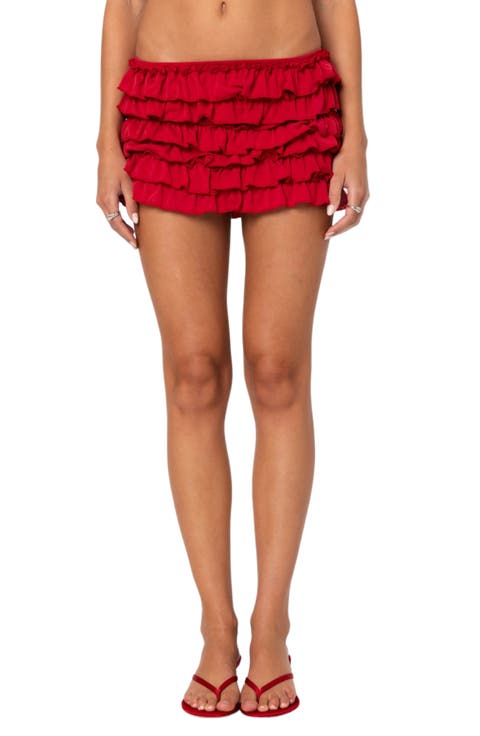 Constance Ruffle Miniskirt