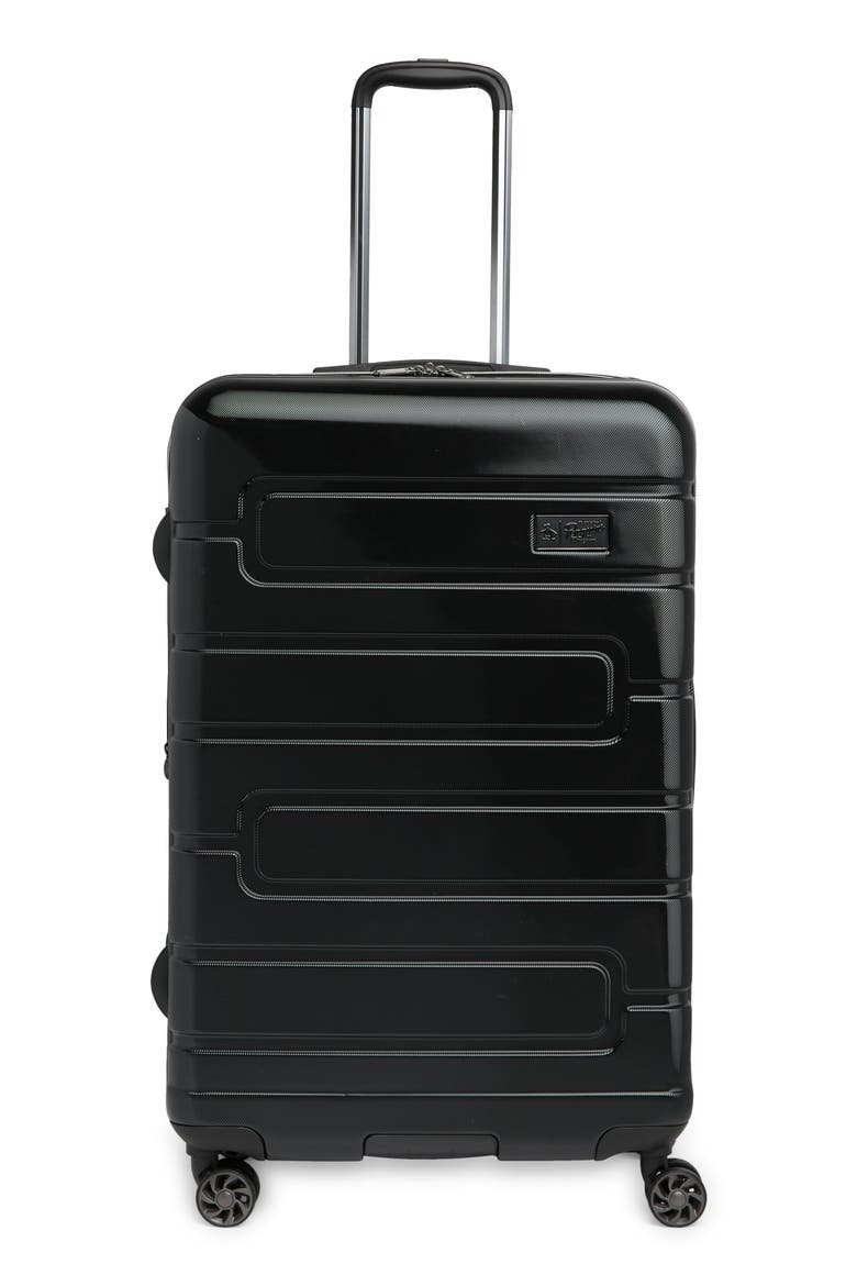 Crimson 29" Expandable Hardside Spinner, Main, color, BLACK