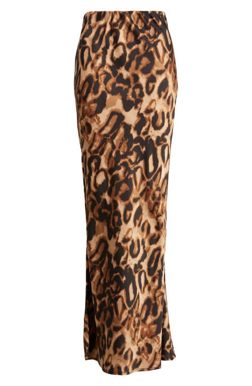 Nikki Lund Freyja Leopard Print Maxi Skirt In Leopard