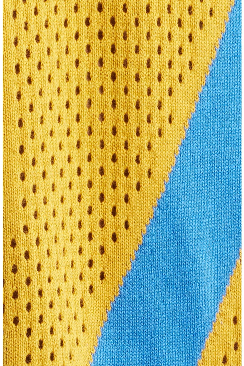 Knit Mesh Jersey, Alternate, color, YELLOW/ BLUE