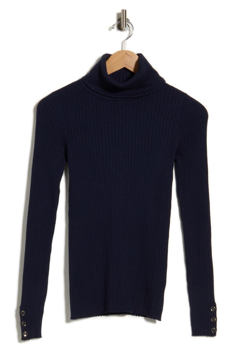 Arlette Turtleneck Sweater, Alternate, color, NAVY