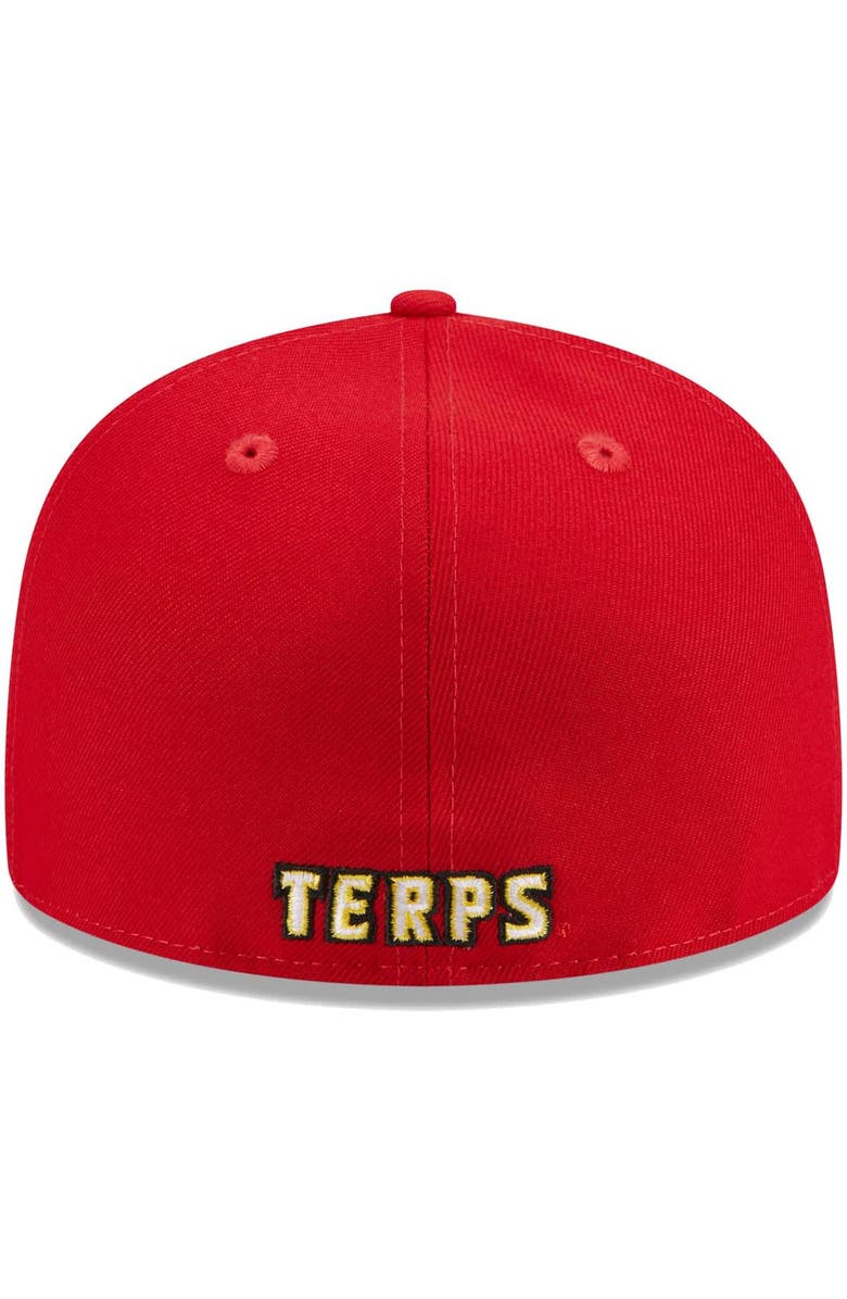 New Era Men's New Era Red Maryland Terrapins 59FIFTY Fitted Hat, Alternate, color, Red
