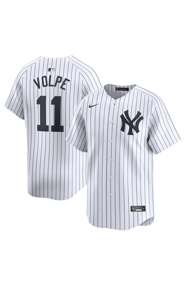 Nike Men's Nike Anthony Volpe White New York Yankees Home Limited Player Jersey, Main, color, 