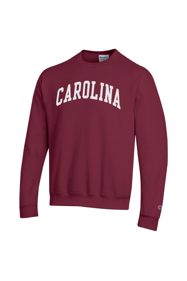 Men's Champion  Garnet South Carolina Gamecocks Basic Arch Fleece Pullover Sweatshirt, Alternate, color, Garnet