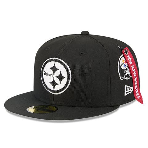 Men
s New Era x Alpha Industries  Black Pittsburgh Steelers 59FIFTY Fitted Hat