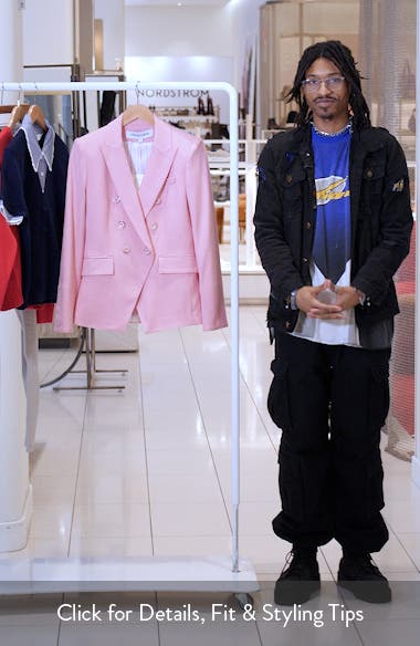 【美品】TOCCA RIVIERA ラムレザージャケット ピンク Veronica Beard Miller Dickey Jacket | Nordstrom