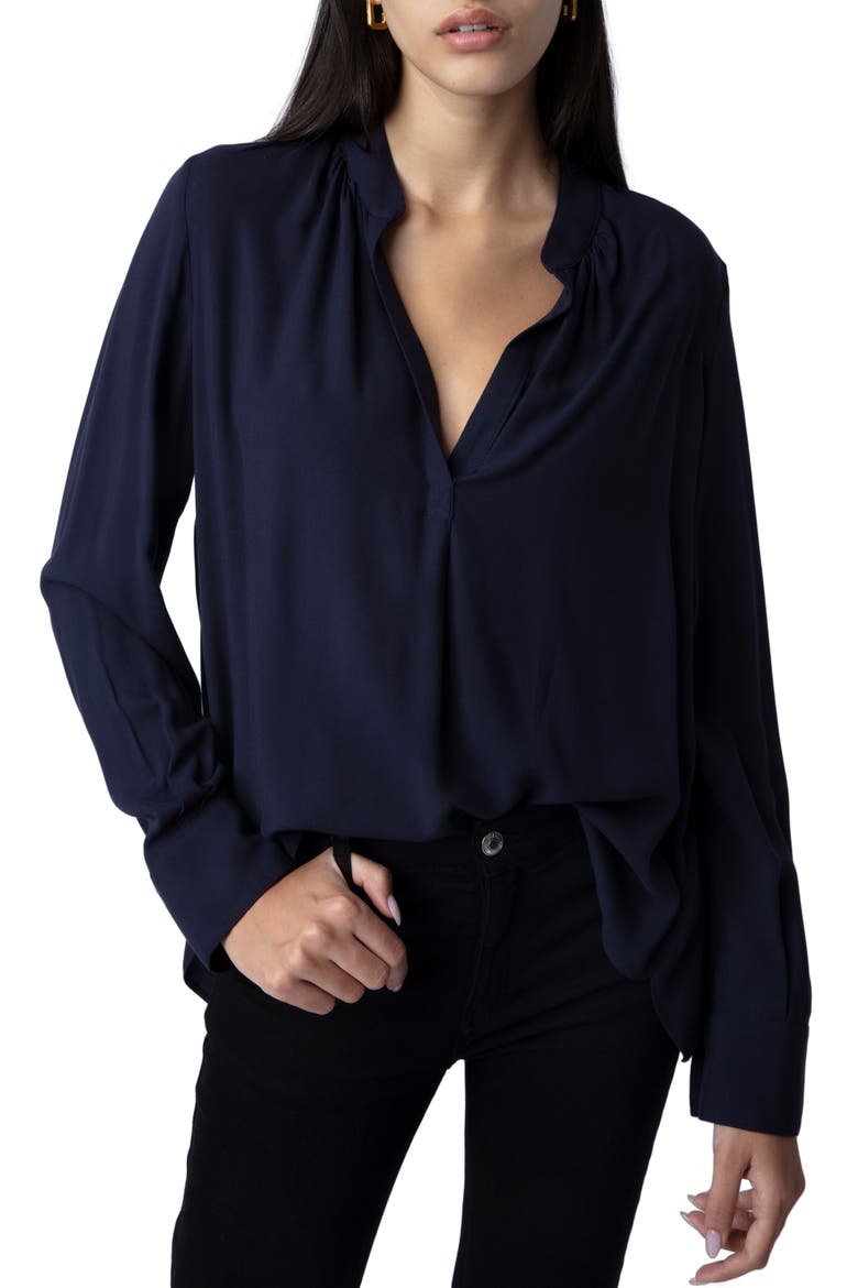 Tink Tunic Blouse, Alternate, color, NAVY