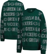 GAMEDAY COUTURE Women's Gameday Couture Green Green Bay Packers Oversized Hype Era Rhinestone Text Sweatshirt