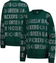 GAMEDAY COUTURE Women's Gameday Couture Green Green Bay Packers Oversized Hype Era Rhinestone Text Sweatshirt
