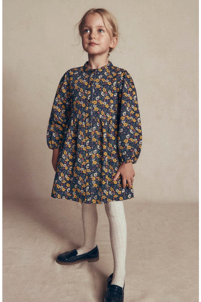 Kids' Betsy Puff Sleeve Dress, Alternate, color, NAVY FLORAL