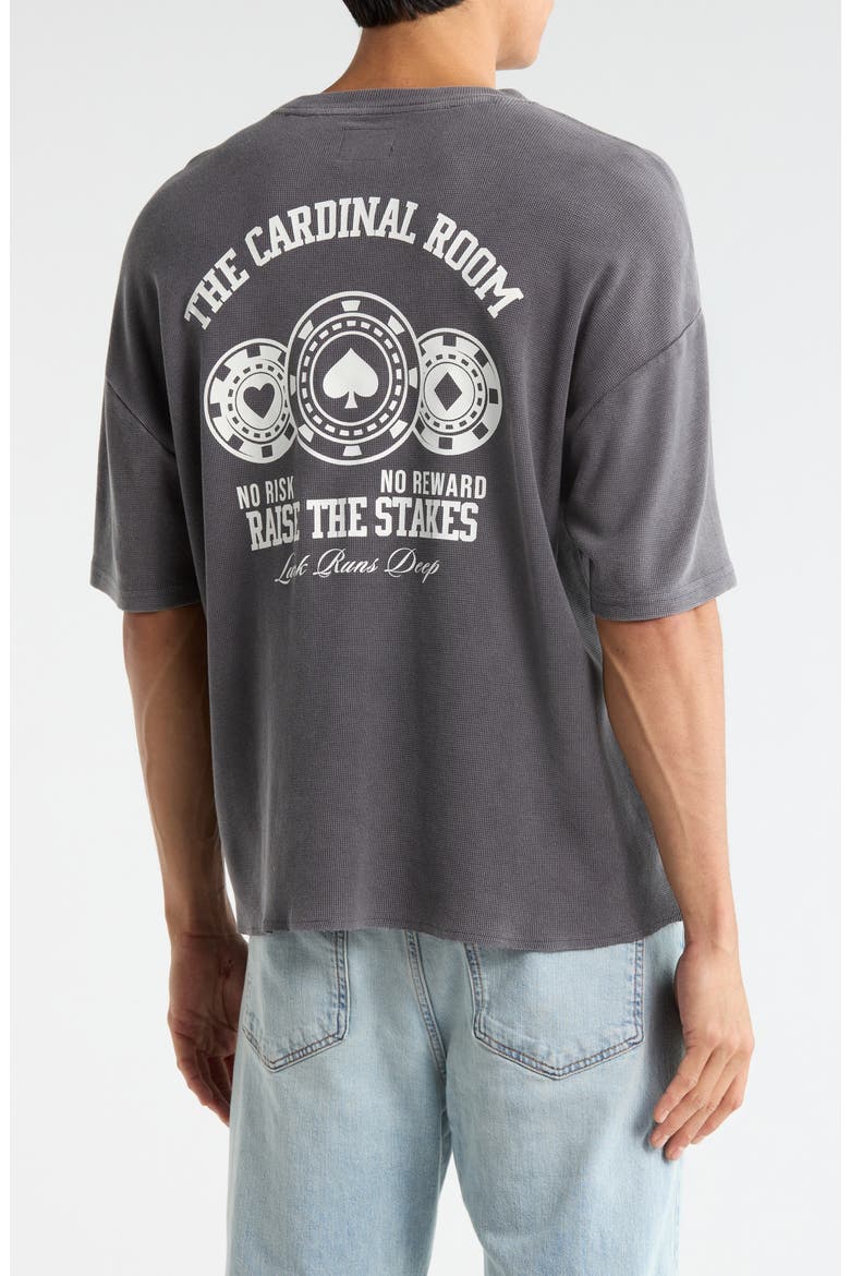 Cardinal Room Oversize Cotton Graphic T-Shirt, Alternate, color, CHARCOAL
