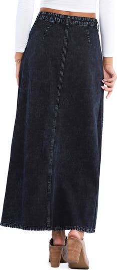 Denim Maxi Skirt