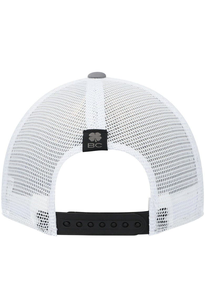 Men's Gray/White Wichita State Shockers Motto Trucker Snapback Hat, Alternate, color, Gray