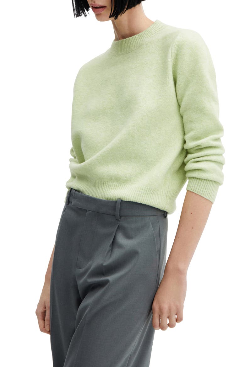 Funnel Neck Sweater, Main, color, PASTEL GREEN
