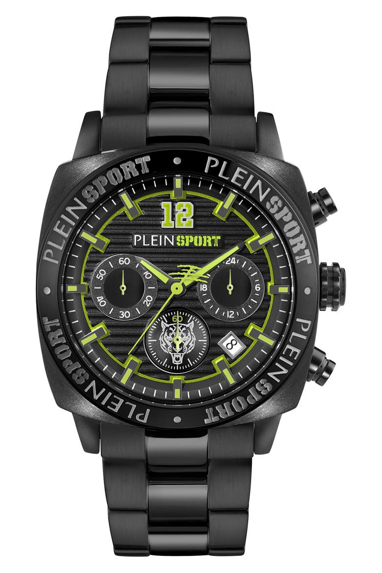 Wildcat Sport Bracelet Watch, 40mm, Main, color, BLACK