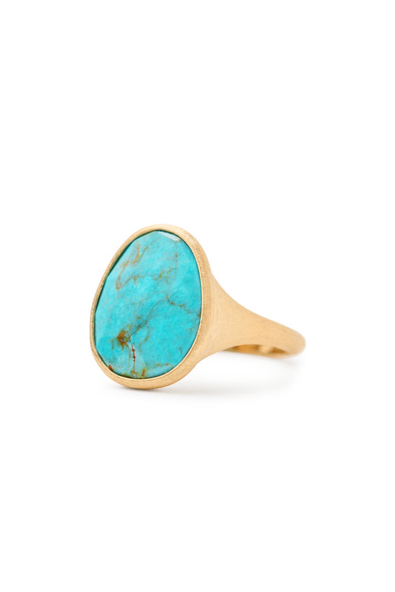 Lunaria Cocktail Ring, Alternate, color, 18K YELLOW GOLD/ TURQUOISE