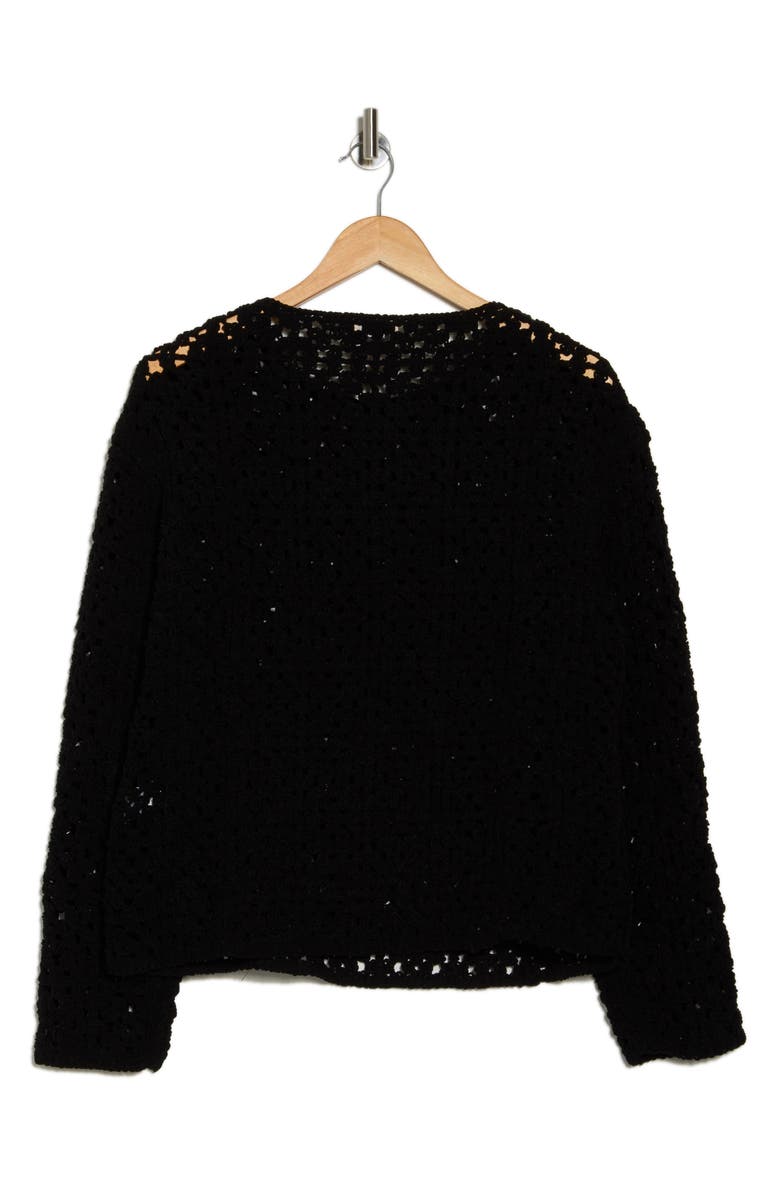 ELIE ELIE TAHARI Open Stitch Patchwork Sweater, Alternate, color, 