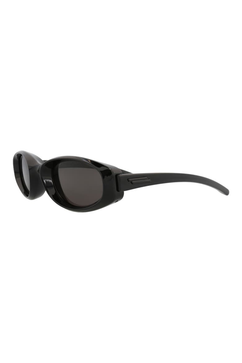 56mm Oval Sunglasses, Alternate, color, BLACK BLACK GREY