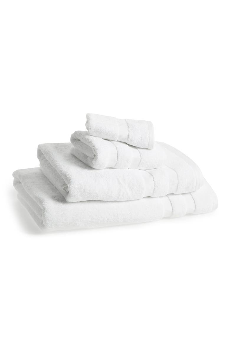 'chattam' stripe bath sheet, Alternate, color, WHITE