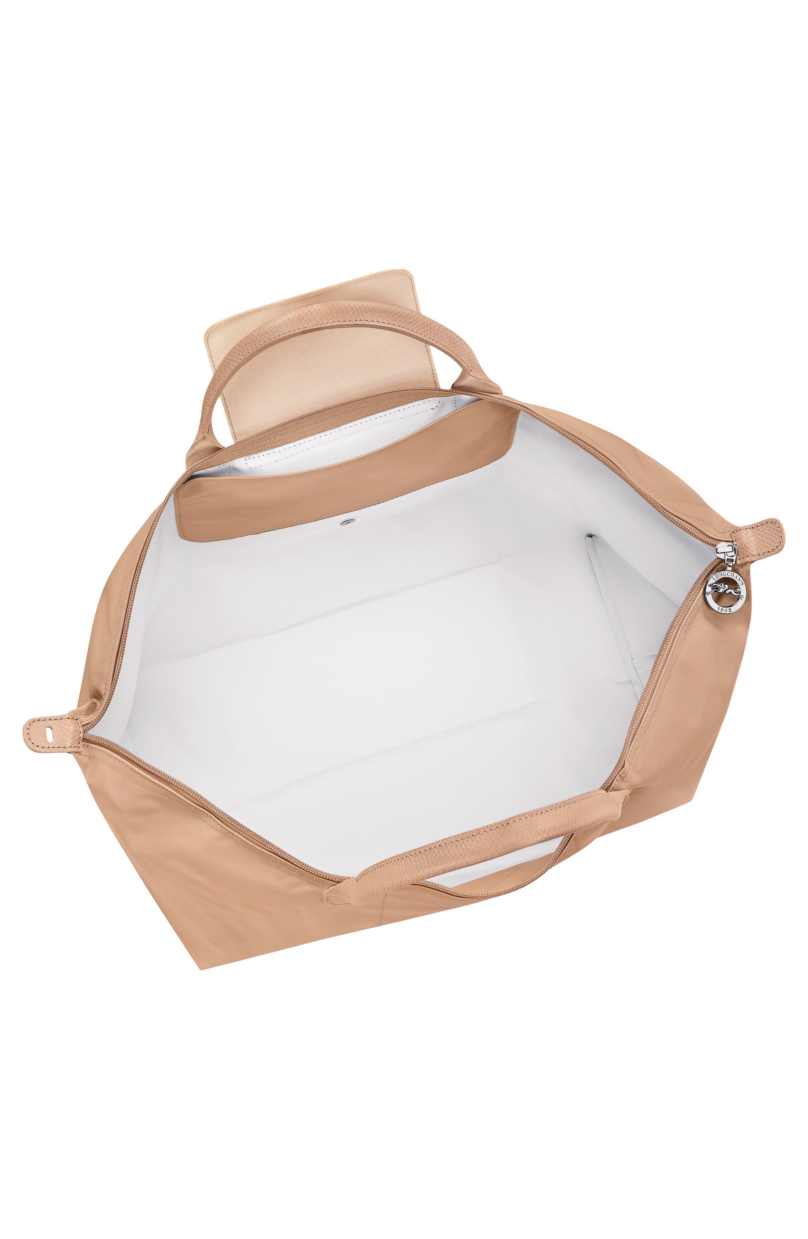 Large Le Pliage One Nylon Shoulder Tote, Alternate, color, BEIGE