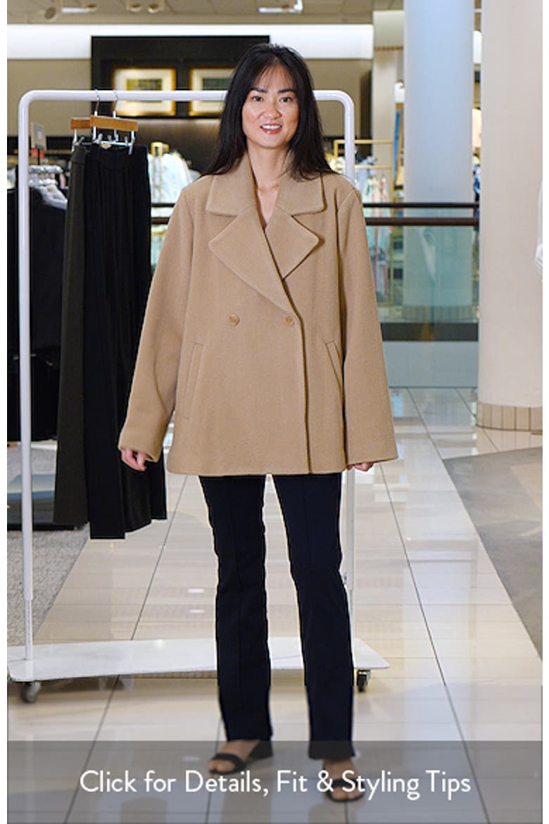 Wool Herringbone Swing Coat video