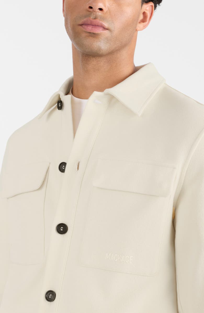 Mackage Porter Organic Cotton Blend Jacket, Alternate, color, Cream