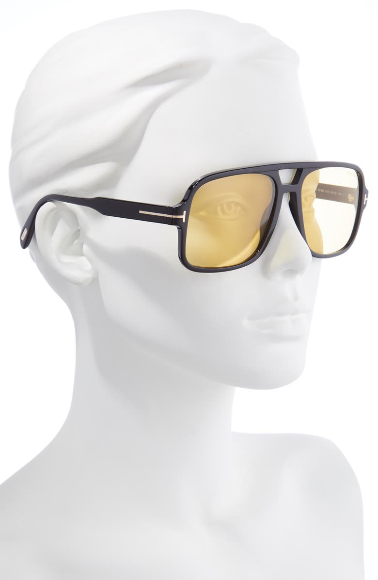 TOM FORD Falconer 60mm Navigator Sunglasses, Alternate, color, 