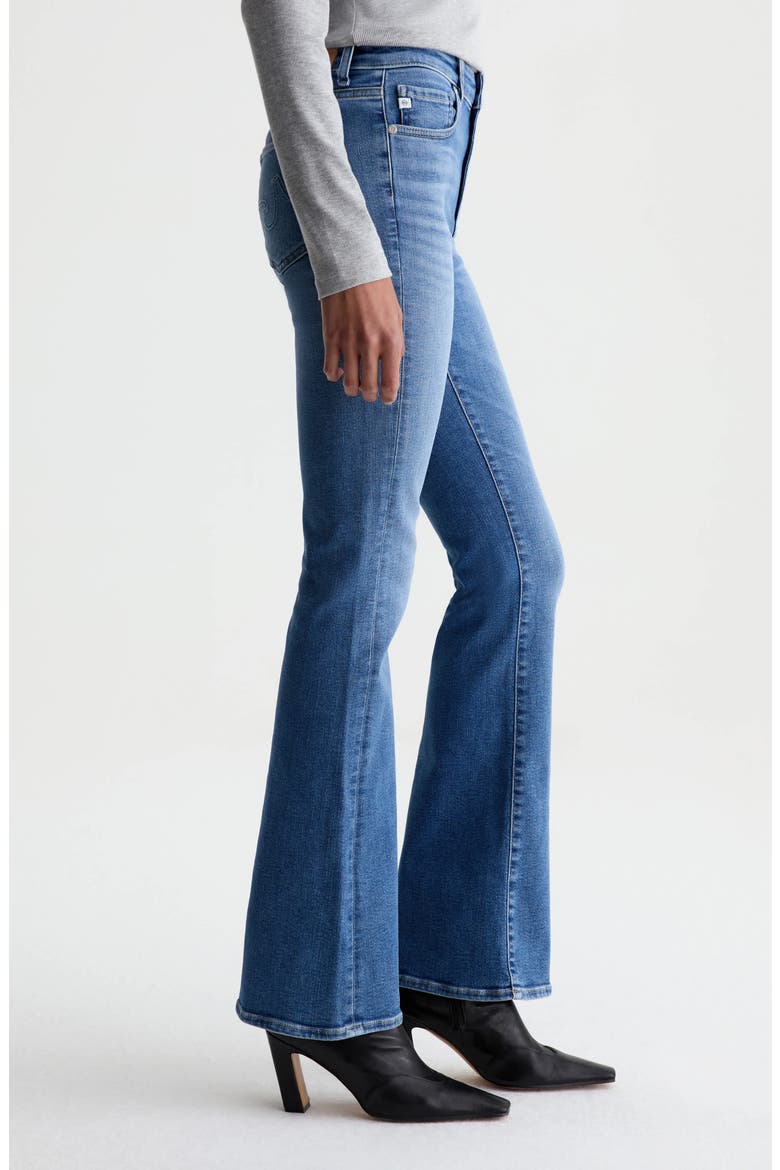 Farrah High Waist Bootcut Jeans, Alternate, color, BASS