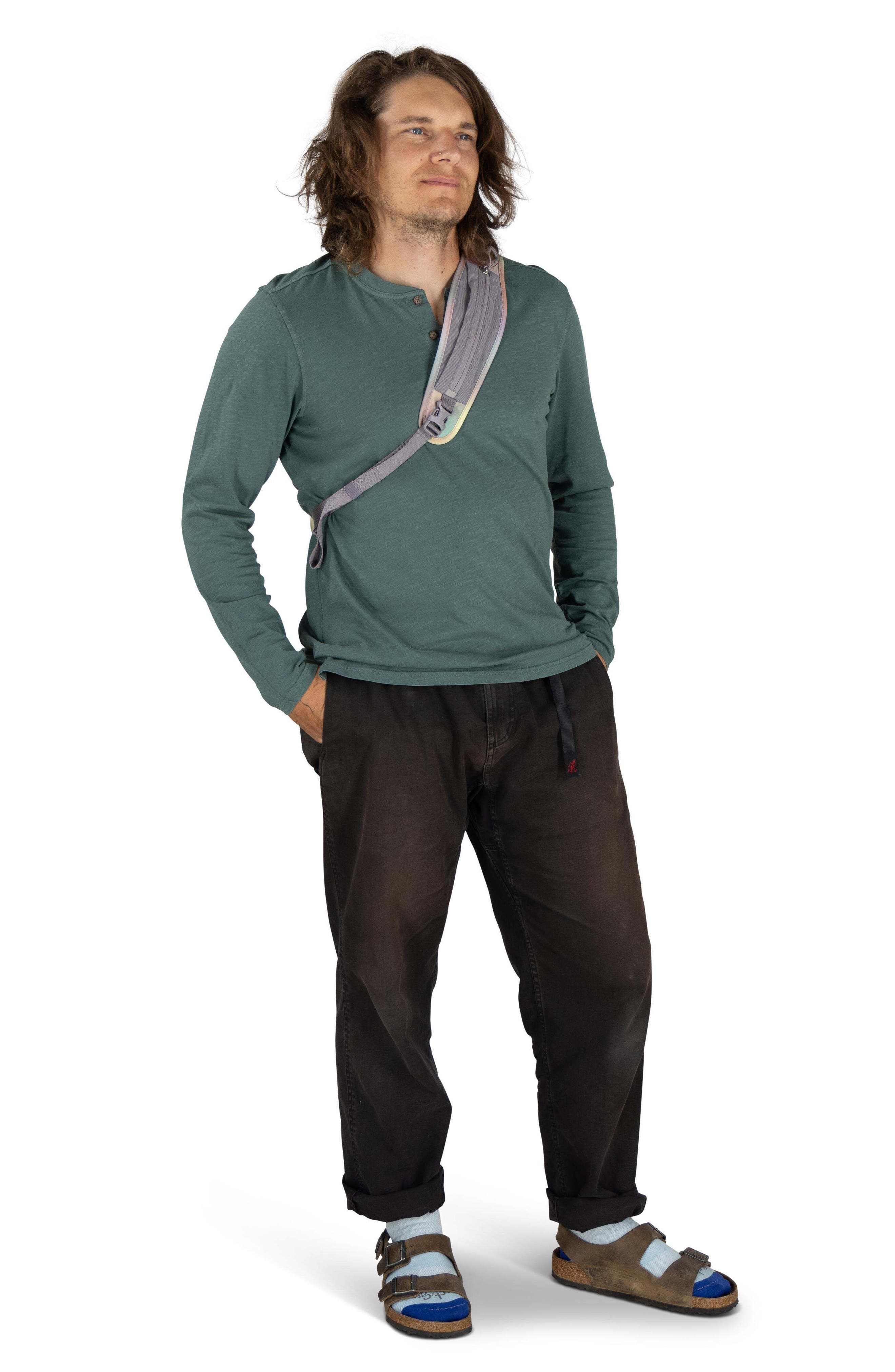 Osprey Pride Daylite Water Repellent Sling Bag, Alternate, color, Gray Multi Colored