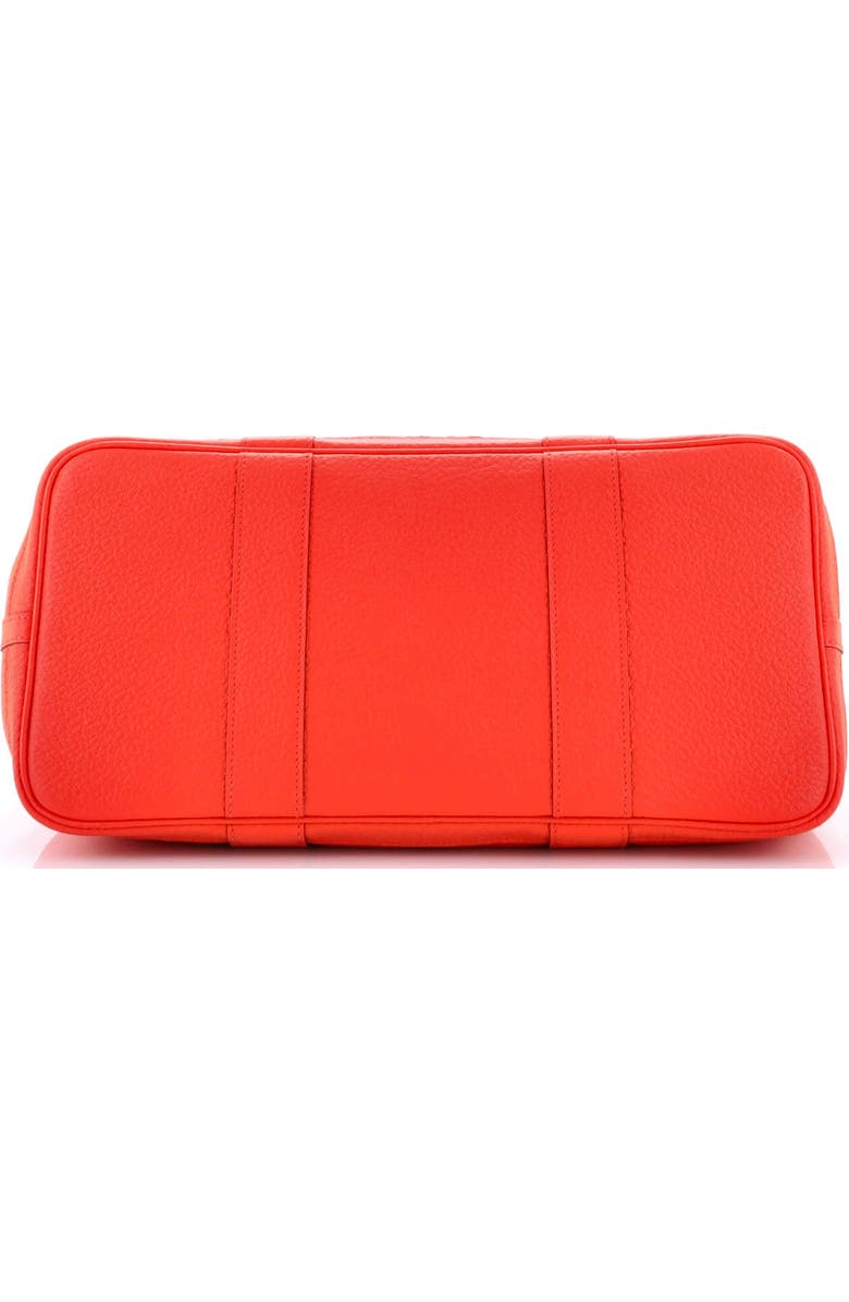 Pre-Owned Hermes Garden Party Tote Leather with Printed Interior 36, Alternate, color, Orange Poppy