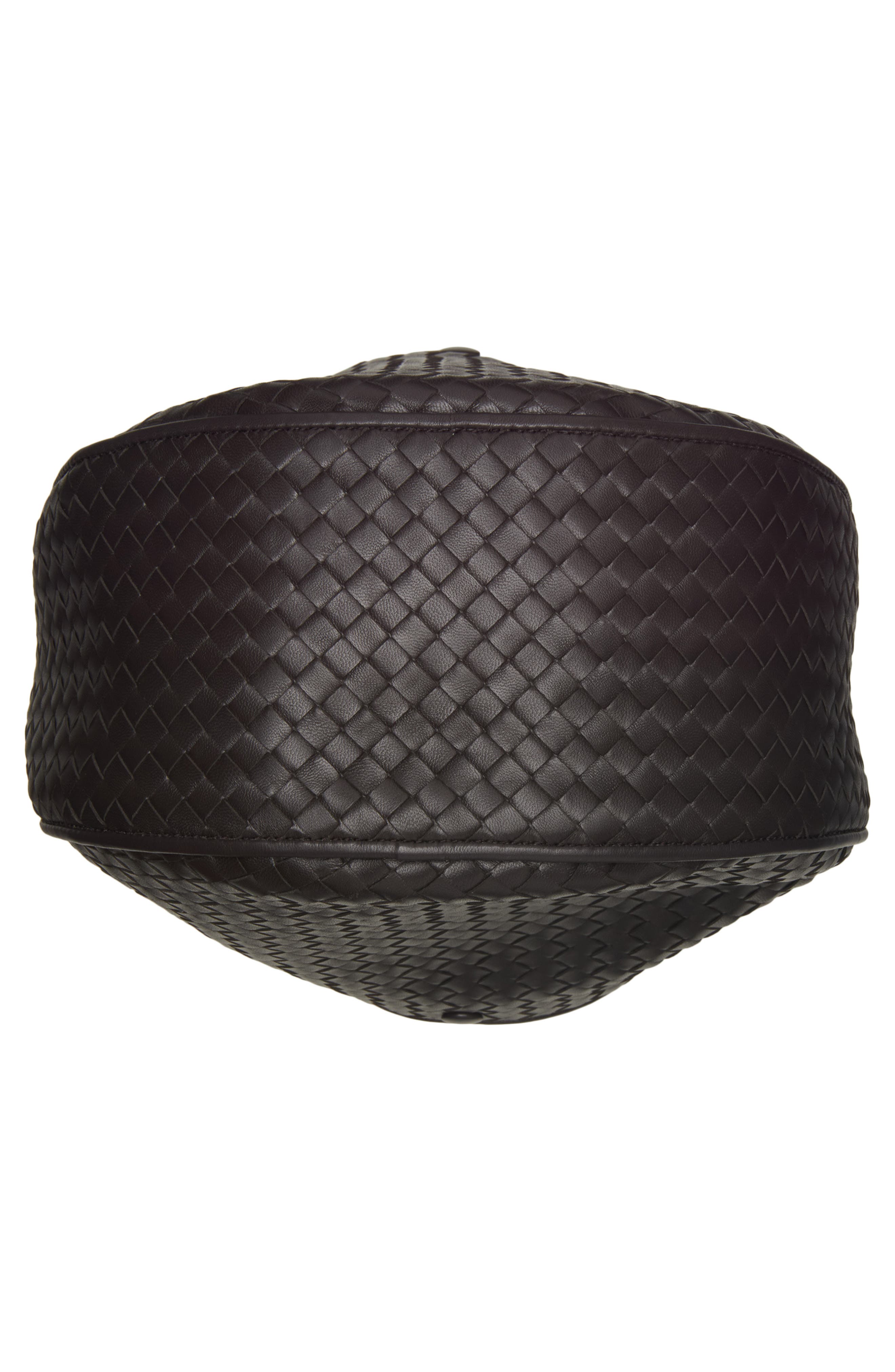 Bottega Veneta Small Ovetto Intrecciato Leather Shoulder Bag, Alternate, color, 2094 Espresso-Brass V