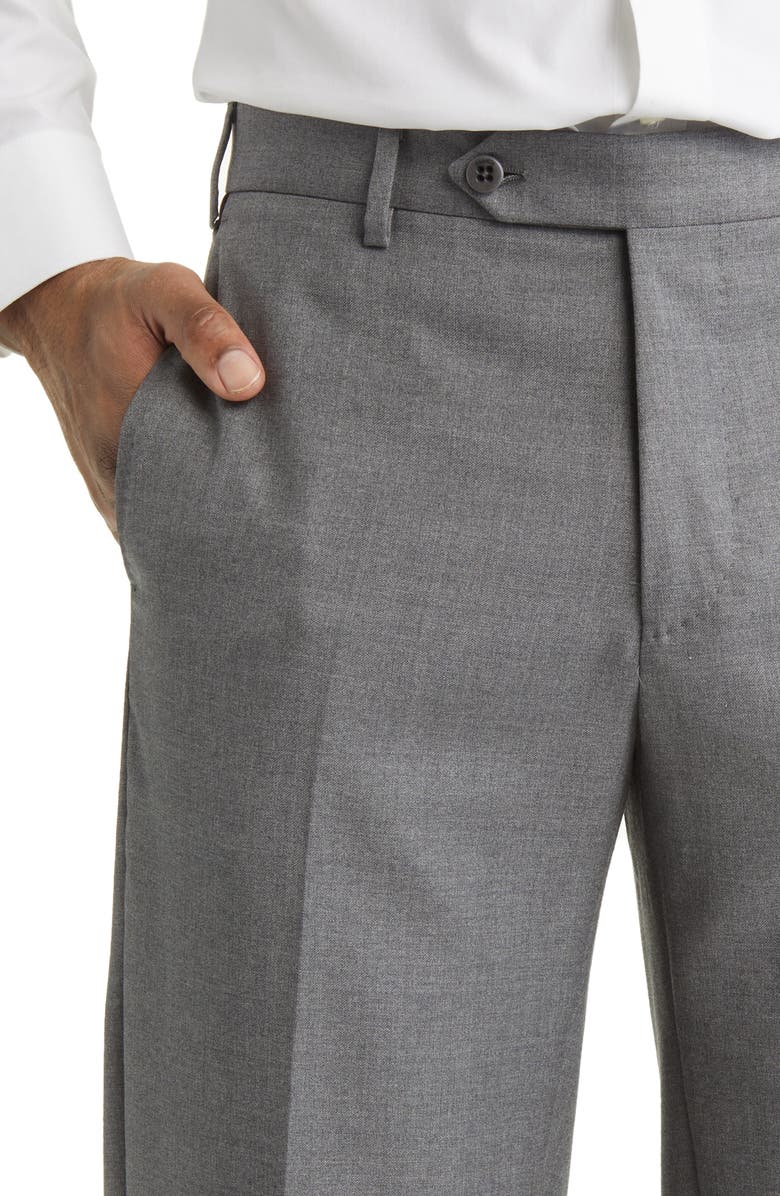 Zanella Devon Super 110s Serge Trousers, Alternate, color, Lt/Pasgry8