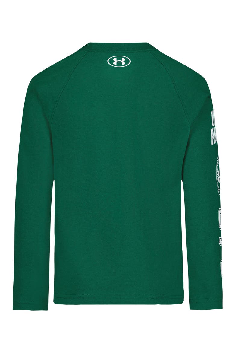 Kids' Logo Raglan Long Sleeve T-Shirt, Alternate, color, CAMPUS IVY