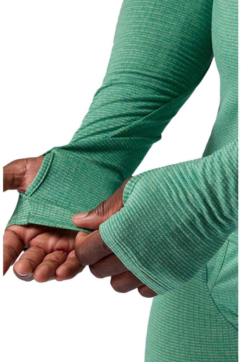 Pines Micrrid Ultra-Lt Baselayer 1/2-Zip Scuba Top - Men's, Alternate, color, Gearhead Green