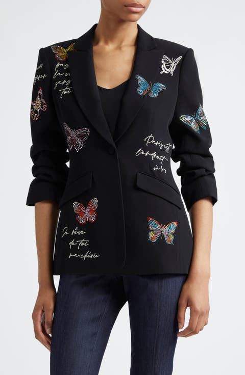 Beaded Butterfly Love Letter Jacket