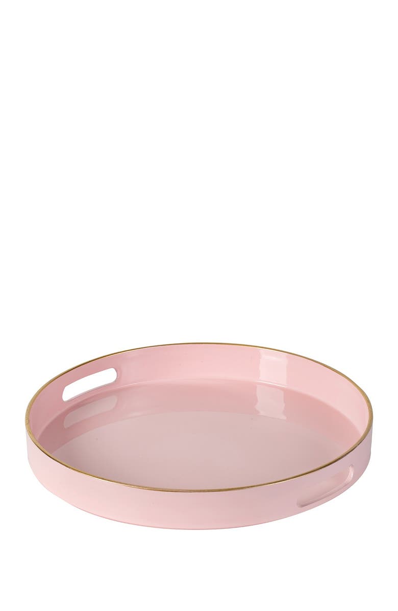 R16 HOME Decorative Tray, Main, color, Pink