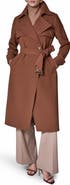 Donna Karan New York Belted Long Raincoat