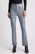 PAIGE Claudine Coated High Waist Ankle Flare Jeans Jeans
