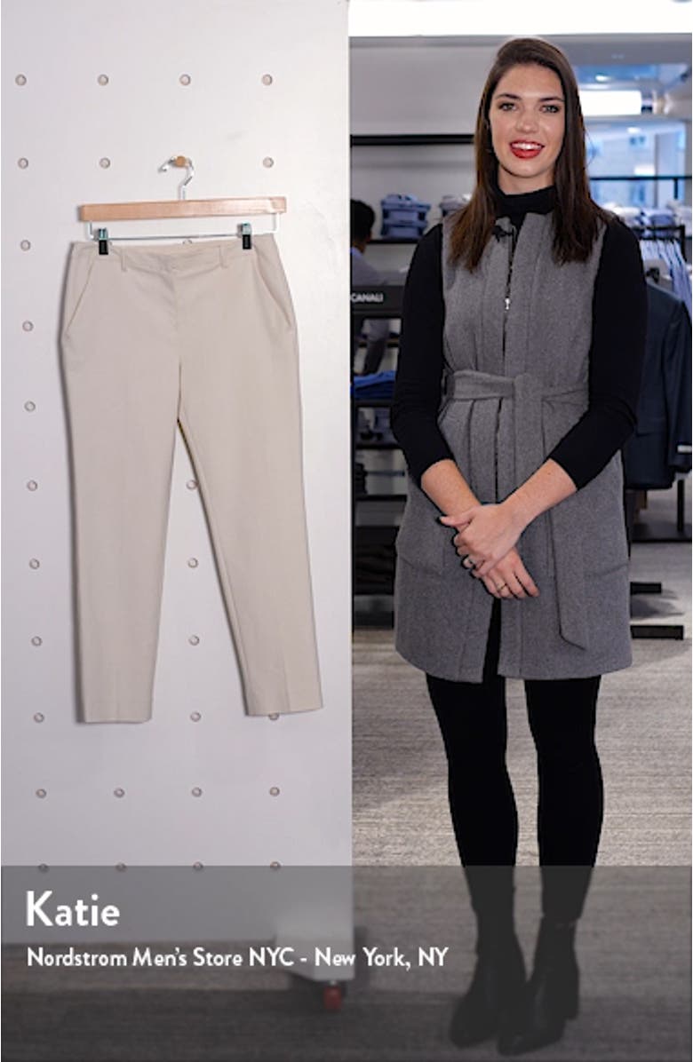 Stretch Cotton Blend Crop Pants, sales video thumbnail