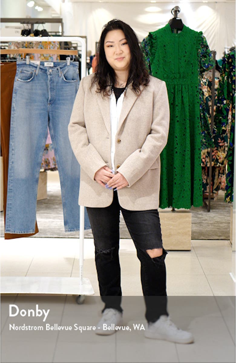 Oversize Wool Blend Blazer, sales video thumbnail