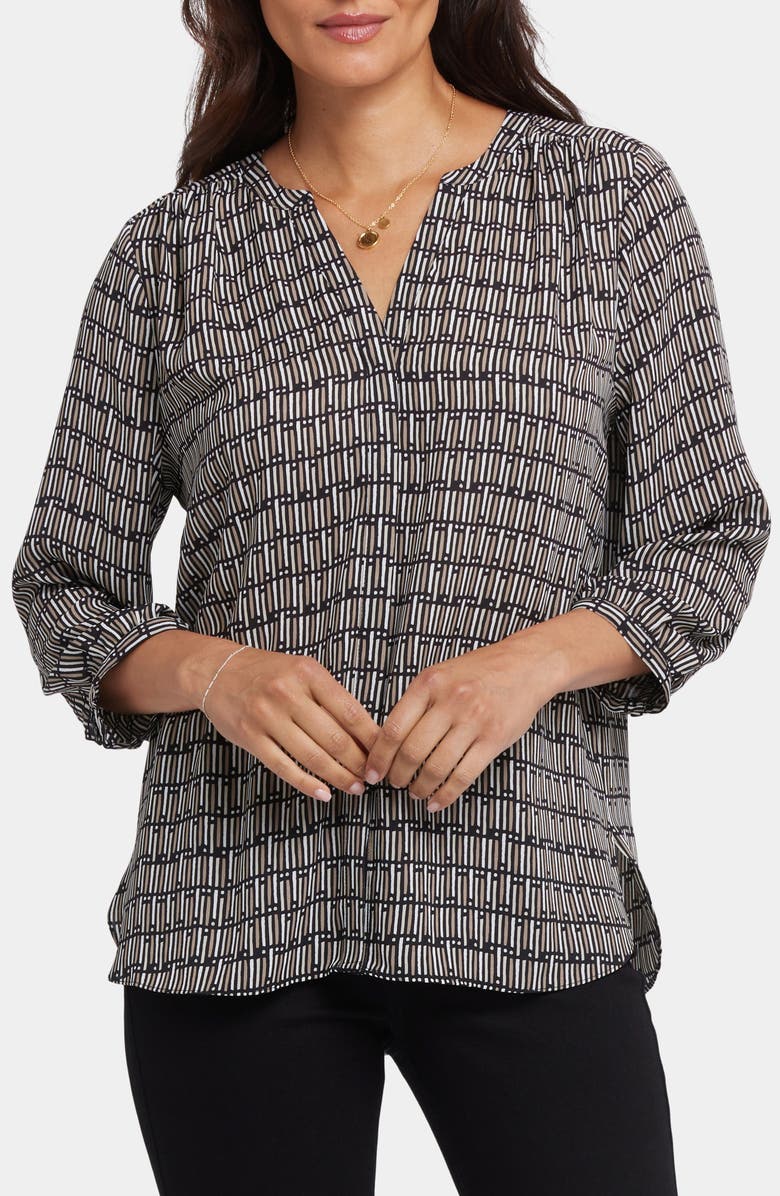 NYDJ Pintuck Top, Main, color, Arrieta